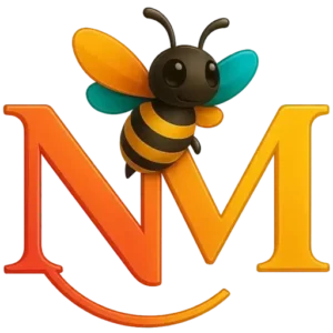 Logo N M and Bee together