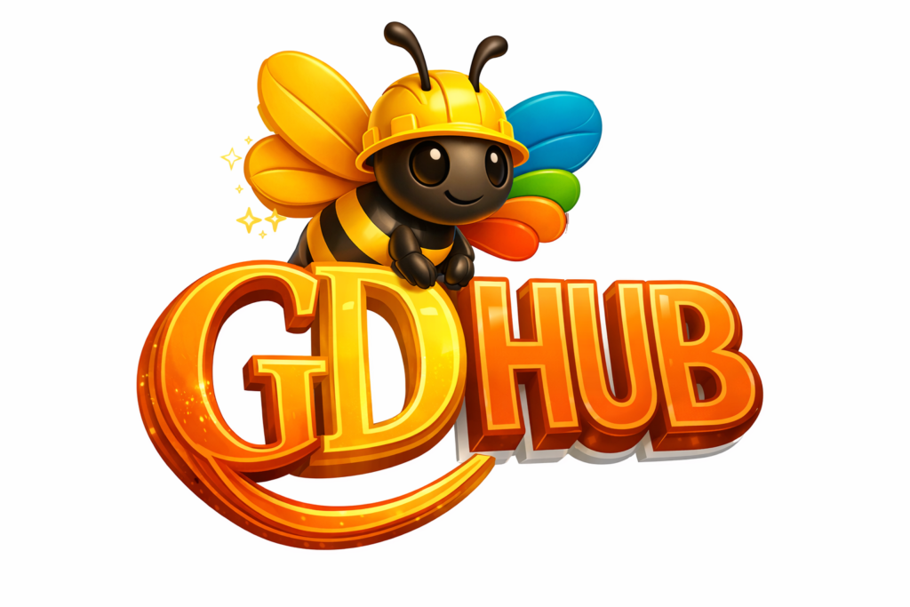 GDHUB logo with bee logo